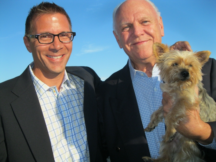 Rob Piepho, Charles Dunn, and Tommy's pup