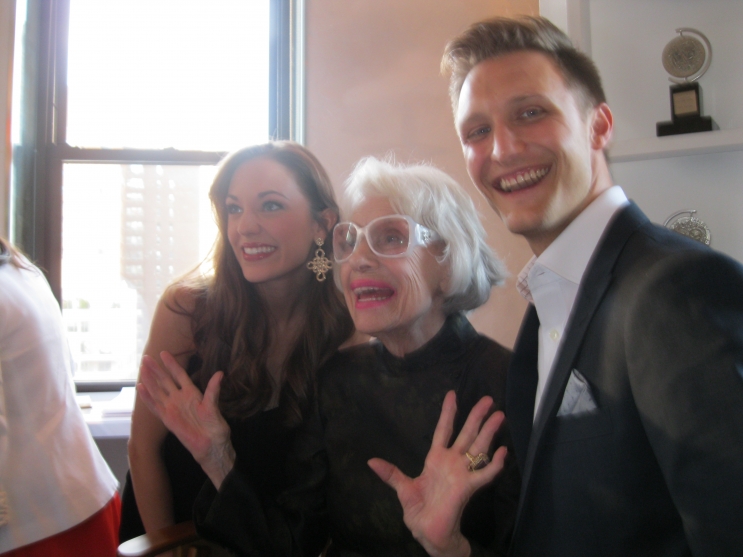 Laura Osnes, Carol, and Nathan Johnson